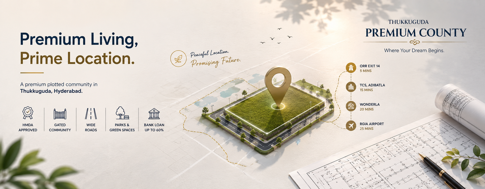 Open Plots in Tukkuguda