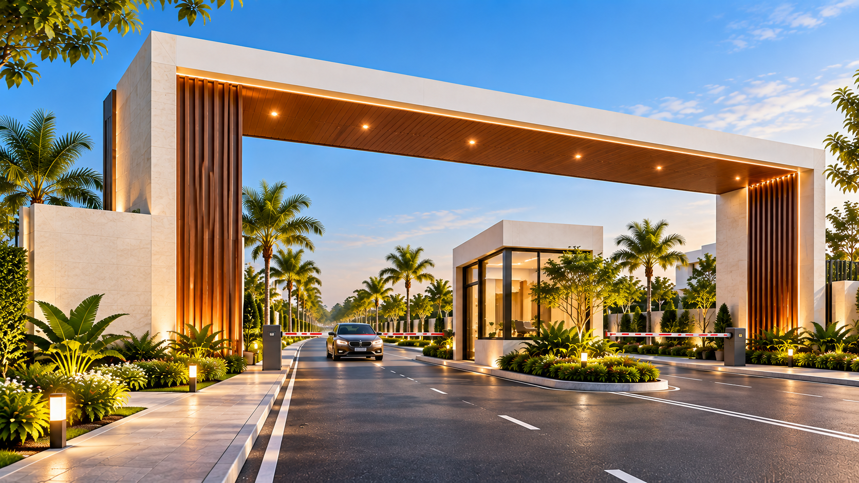 Planned villa plot community