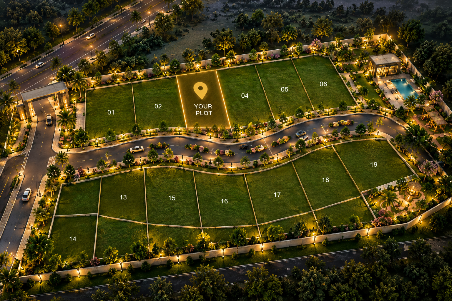 Open villa plots and residential layout in Hyderabad
